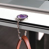 Folding Metal Bag Hook with Marble Finish