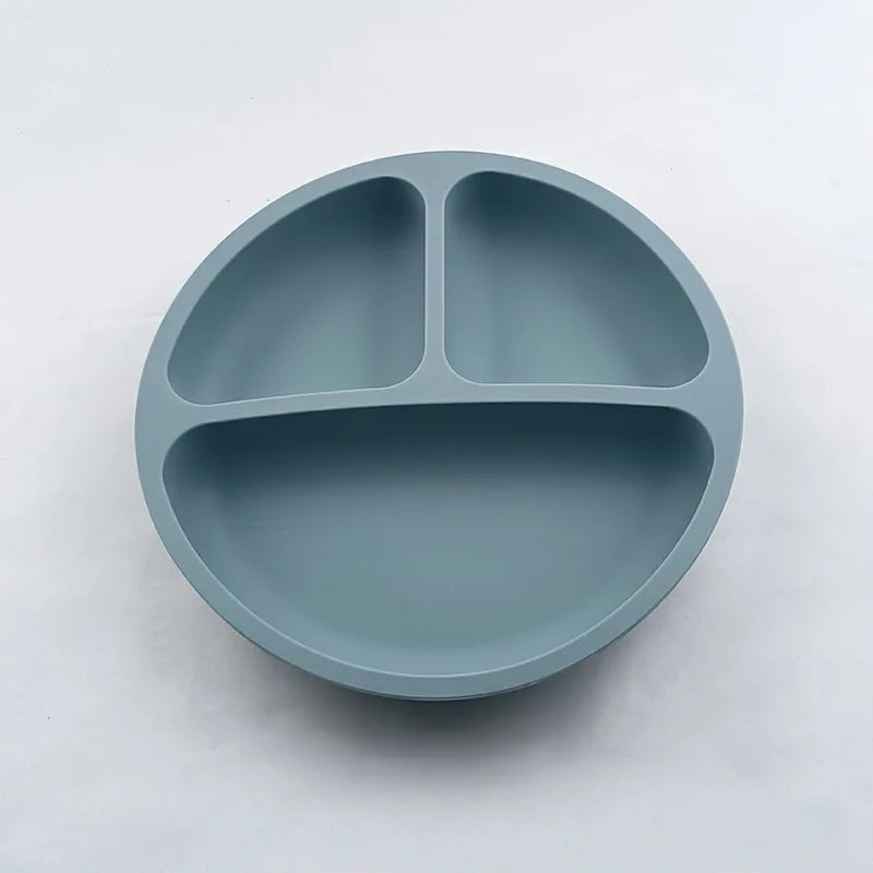 Baby Silicone Suction Plate and Utensil Set