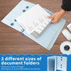 Organisateur de Documents Portable avec Rangement Multi-Poches