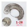 Stainless Steel Ring Sizer Gauge for Accurate Finger Measurement