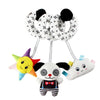Soft Car Seat & Stroller Toy Set with Mirror, Crinkle, and Squeaky Sounds