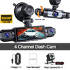 4-Channel 360° Dash Cam with Full Vehicle Coverage and Night Vision
