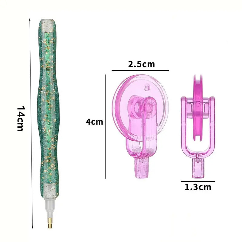 5D Diamond Painting Pen Kit with Roller & Tape