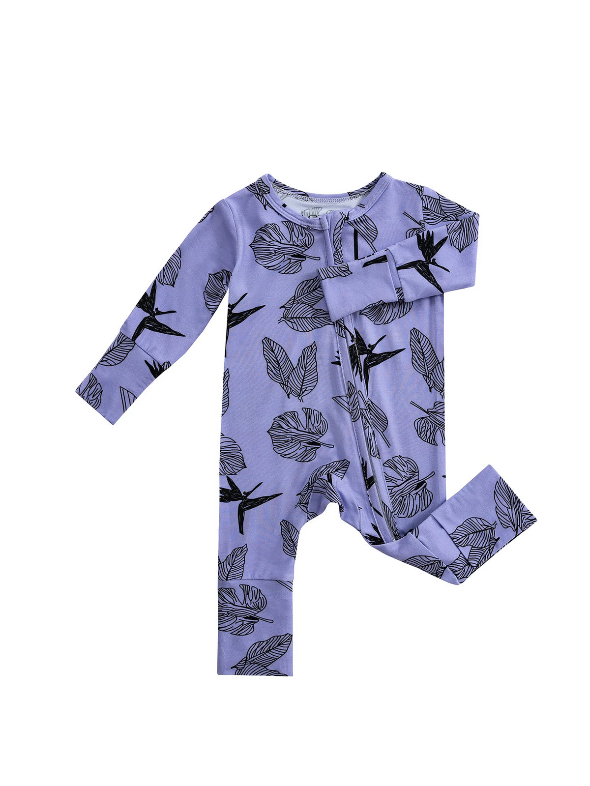 Eco-Friendly Bamboo Baby Romper with Zipper Closure