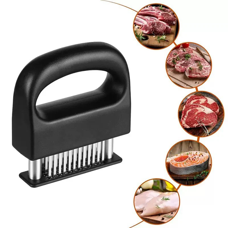 Stainless Steel Meat Tenderizer with Safety Lock