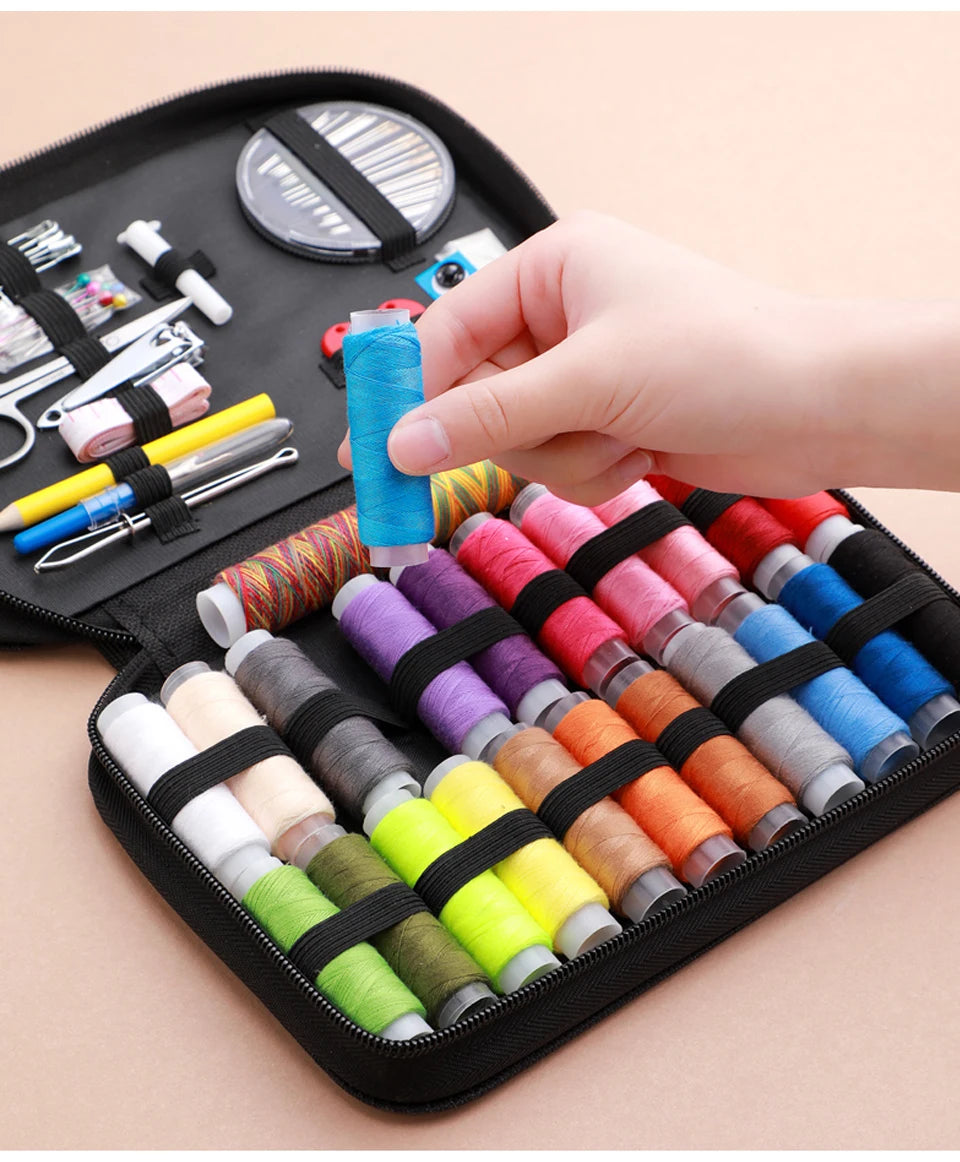 Complete Sewing Kit with Threads, Needles, and Accessories