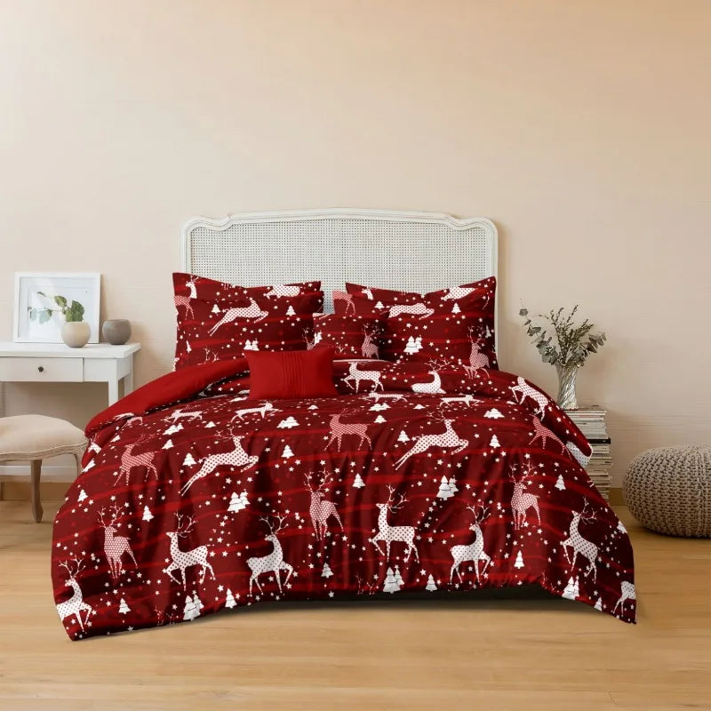 Festive Christmas Duvet Cover Set with Pillowcases