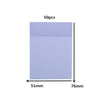 Clear Self-Adhesive Sticky Notes Pack of 50