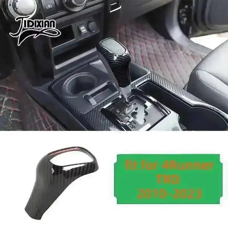 Carbon fiber trim kit for Toyota 4Runner featuring a textured grip component.