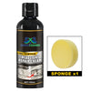A bottle of headlight repair cream with a yellow sponge included for restoration.