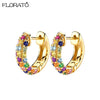 Minimalist CZ Huggie Hoop Earrings