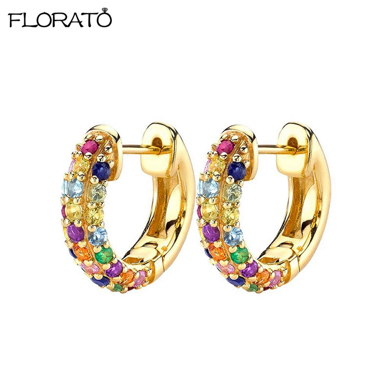 Minimalist CZ Huggie Hoop Earrings