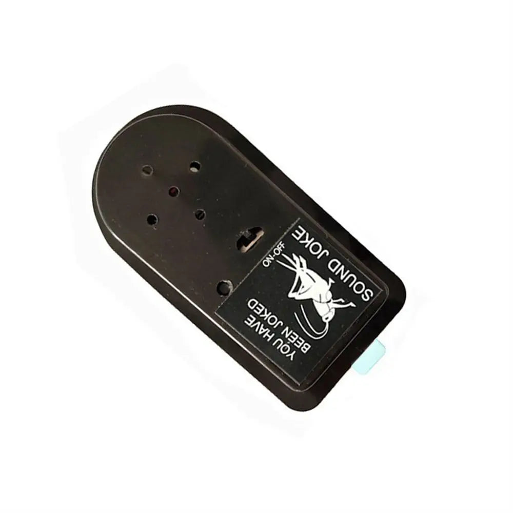 Black electronic device used as a sound joke maker or noise device for pranks