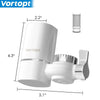 Faucet Mount Water Filter with 5 Replacement Cartridges