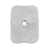 A square, light gray quilted leak-proof baby seat pad designed for strollers and car seats.
