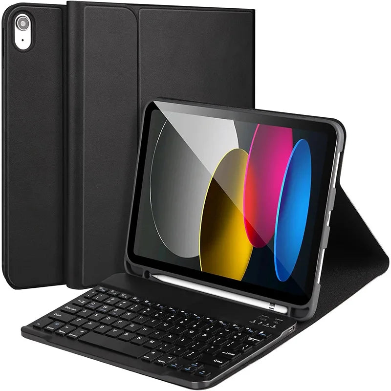 iPad Air Keyboard Case with Touchpad - Multi-Angle Protective Cover