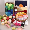 12-Color Soft Acrylic Yarn Set for Knitting & Crochet