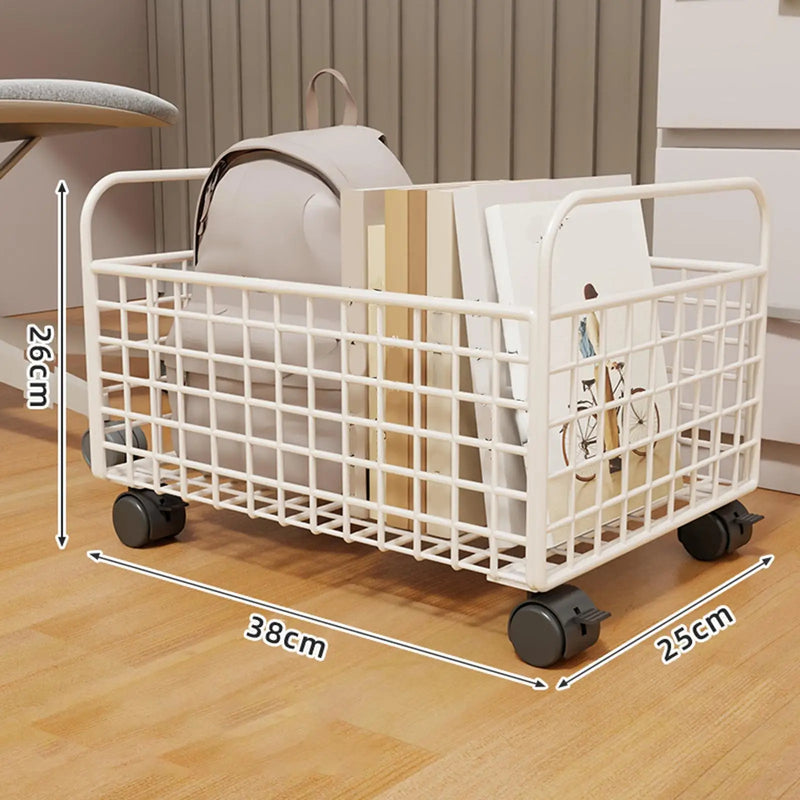 Compact Rolling Utility Cart with Wheels
