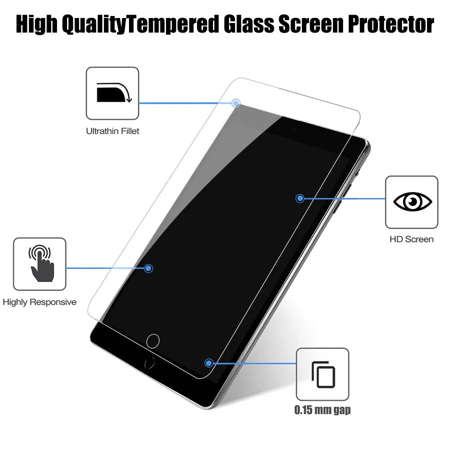 9H Tempered Glass Screen Protector for iPad