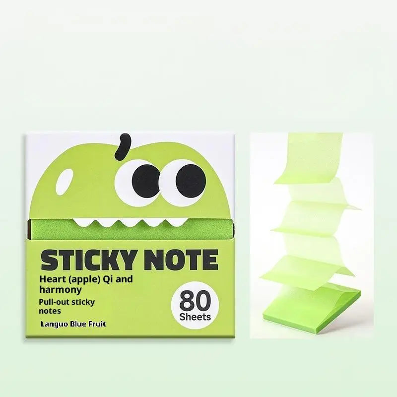 Pearlescent Self-Adhesive Memo Pads with Pull-Out Design