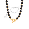 Collier en Perles d'Agate Vintage