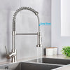 Matte Black Pull-Down Kitchen Faucet with Dual-Mode Spray Head