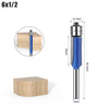 Flush Trim Router Bits with Dual Bearings – Set of 4 Sizes