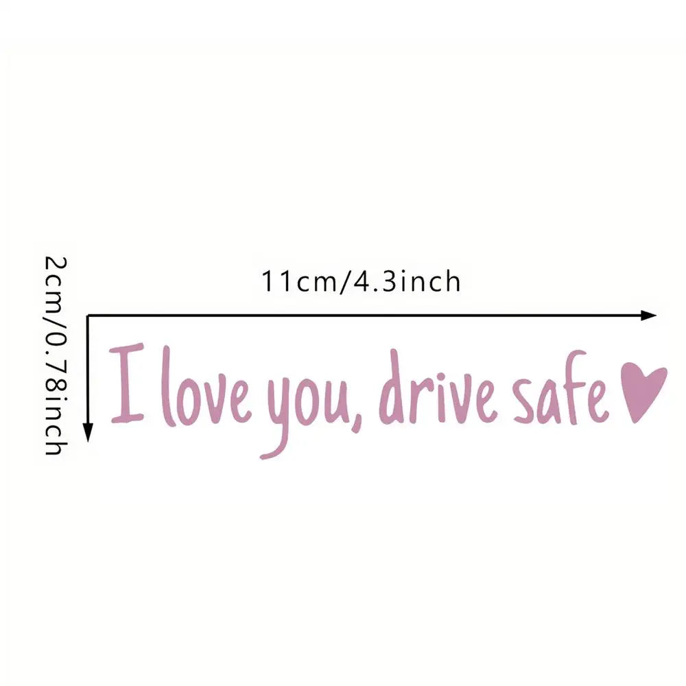 Ich liebe dich fahre sicher Auto Aufkleber