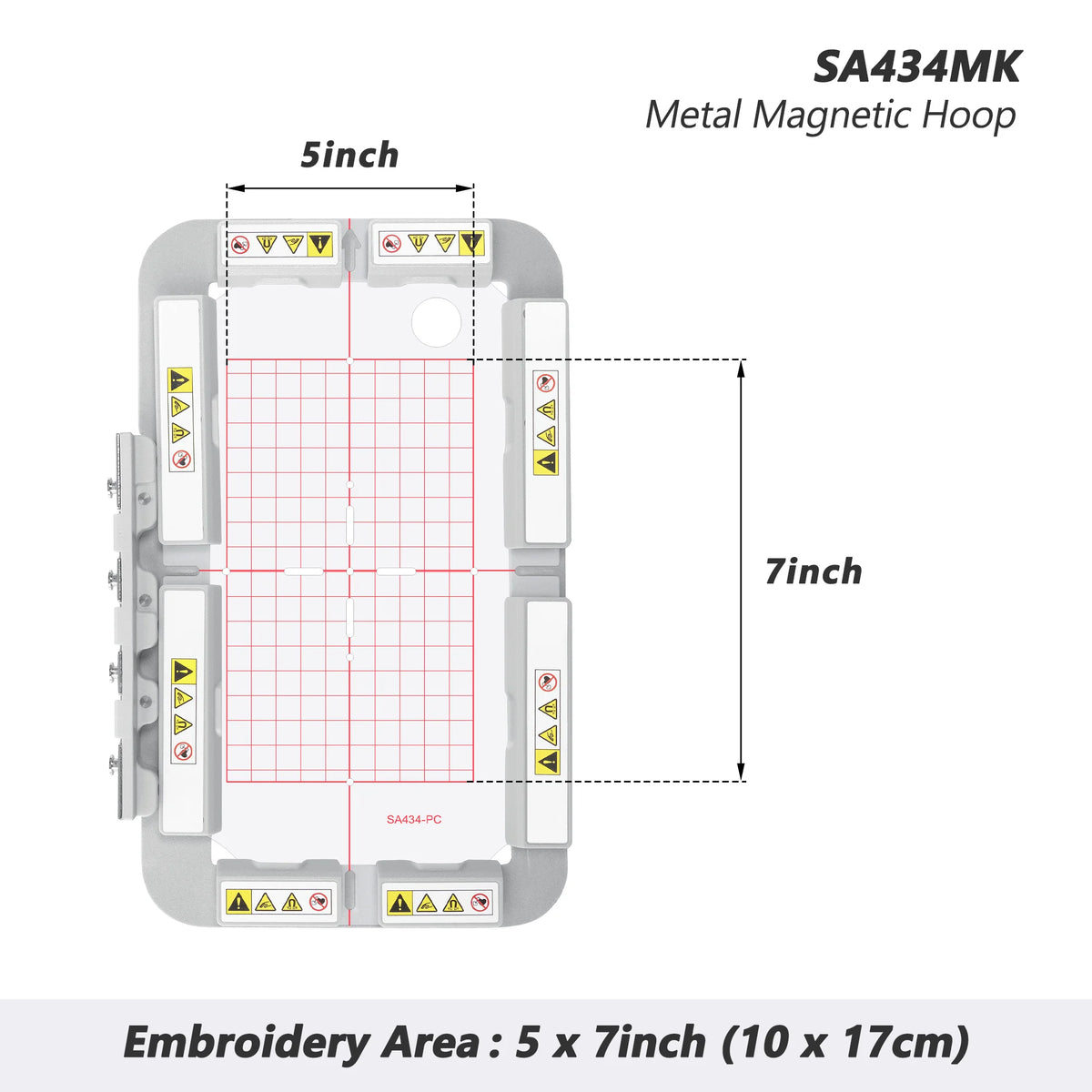 3-Piece Magnetic Embroidery Hoop Set for Brother & Baby Lock Machines