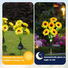 Solar Sunflower Garden Lights