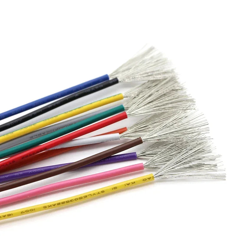 12-Color Tinned Copper Hookup Wire for DIY Projects