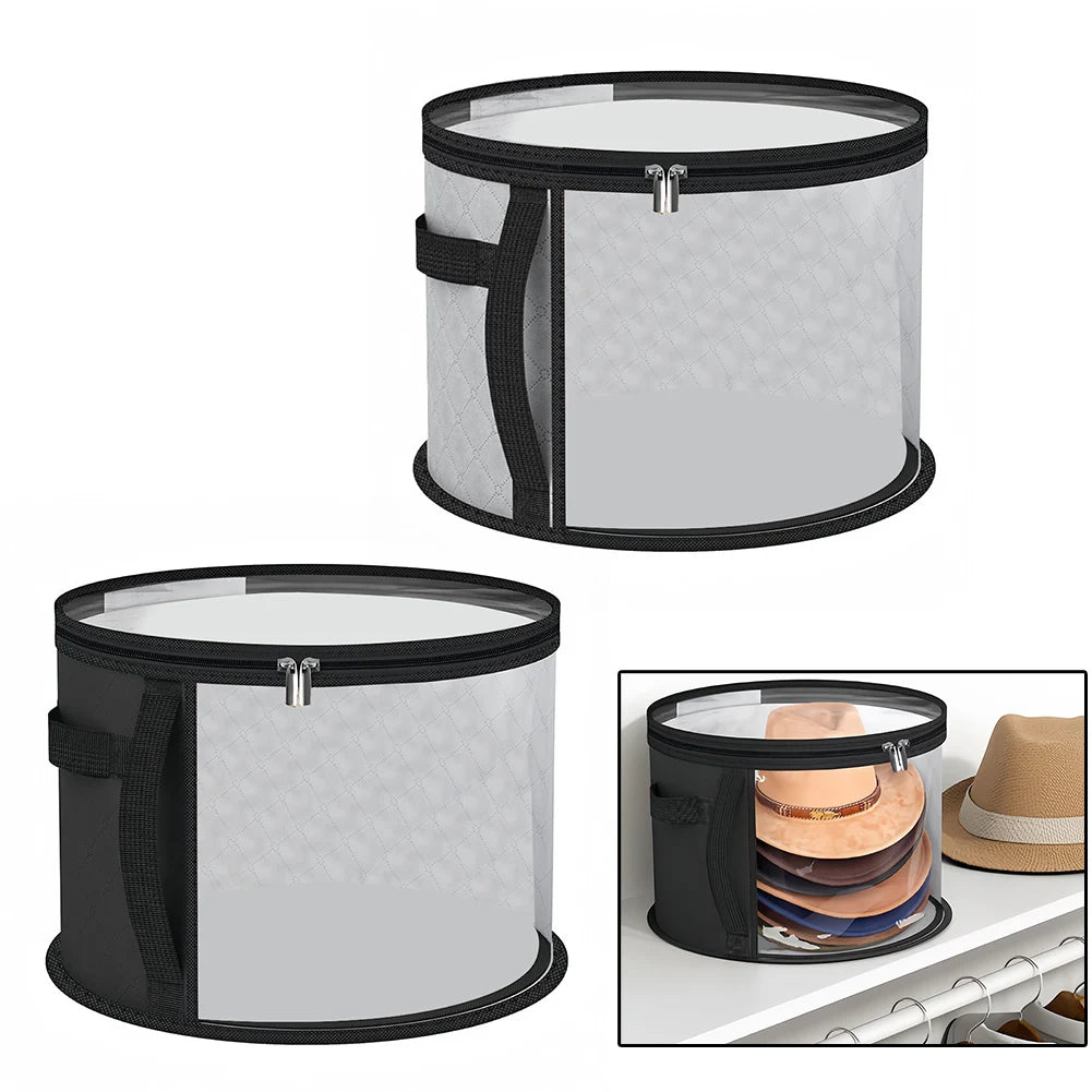 Foldable Hat Storage Bucket Organizer