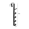 5-Hook Over-the-Door Coat Hanger for Closet & Cabinet Storage
