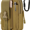 Heavy-Duty Tactical Utility Pouch with MOLLE Straps & Carabiner