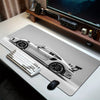 Extra-Large Sports Car Gaming Mouse Pad with Non-Slip Base