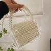 Pearl-Embellished Crossbody Clutch