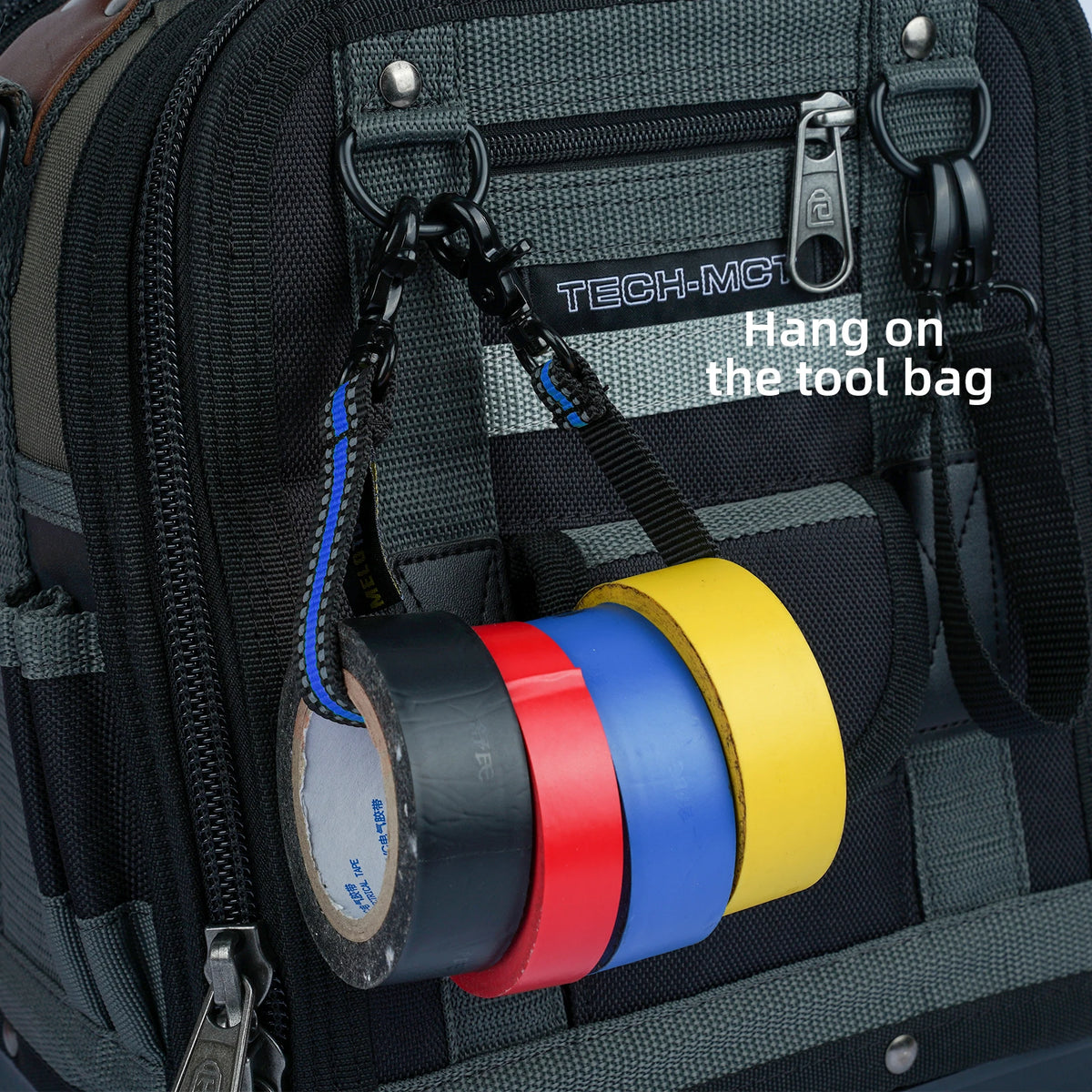 Durable Electrical Tape Holder with Snap Hook for Tool Belts and Pouches