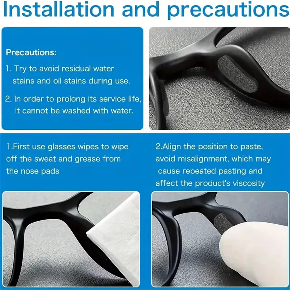 Soft Silicone Adhesive Nose Pads for Glasses