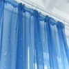 Silver Star Sheer Curtain with Hot Stamping Detail