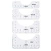 T-Shirt Alignment Ruler Set with Size Guide for Perfect Placement