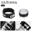 A set of heavy-duty aluminum V-band clamp and flange assemblies for performance parts.