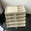 5-Layer Desktop Jewelry Organizer with Drawers and Display Top