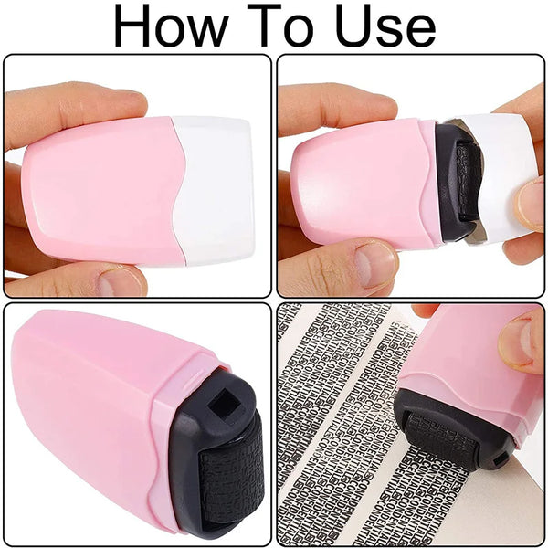 Privacy Protection Roller Stamp