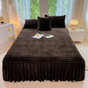 Plush Bed Skirt – Warm, Soft, and Elegant Bedding Essential
