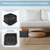Heavy Duty 3-Inch Bed Risers (Set of 4) for Furniture with Wide 4.8x4.8 Inch Base