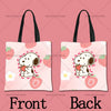 Snoopy Cartoon Canvas Tote Bag – Large Capacity, Foldable & Reusable