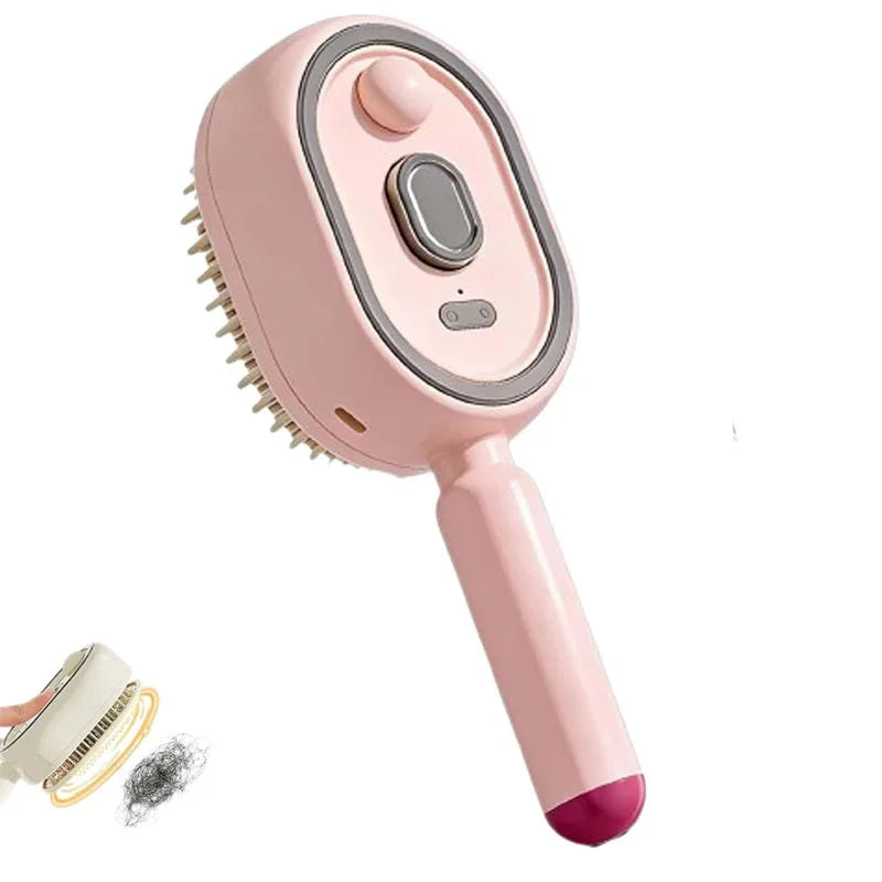 Aufladbarer Haarbürste mit Nebel- & Massagefunktion
