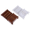 1/12 Scale Dollhouse Wooden Bookcase Cabinet with Drawers