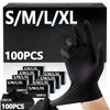 Black Disposable Nitrile Gloves for Cleaning and More