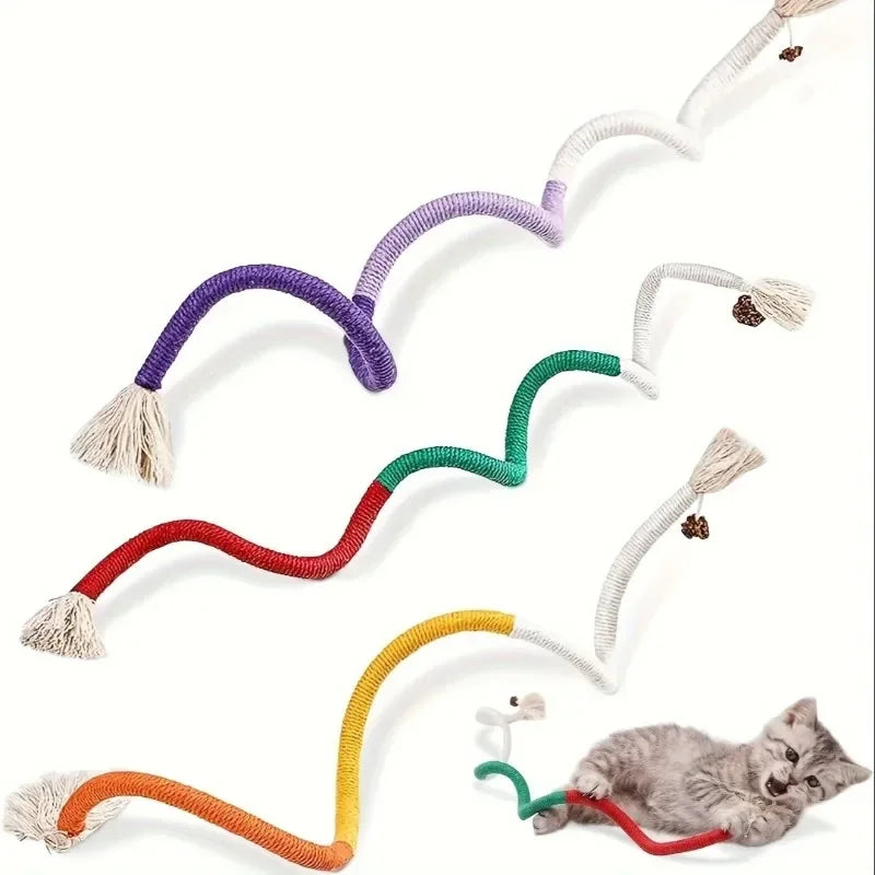 Natural Sisal Catnip Rope Toy for Cats